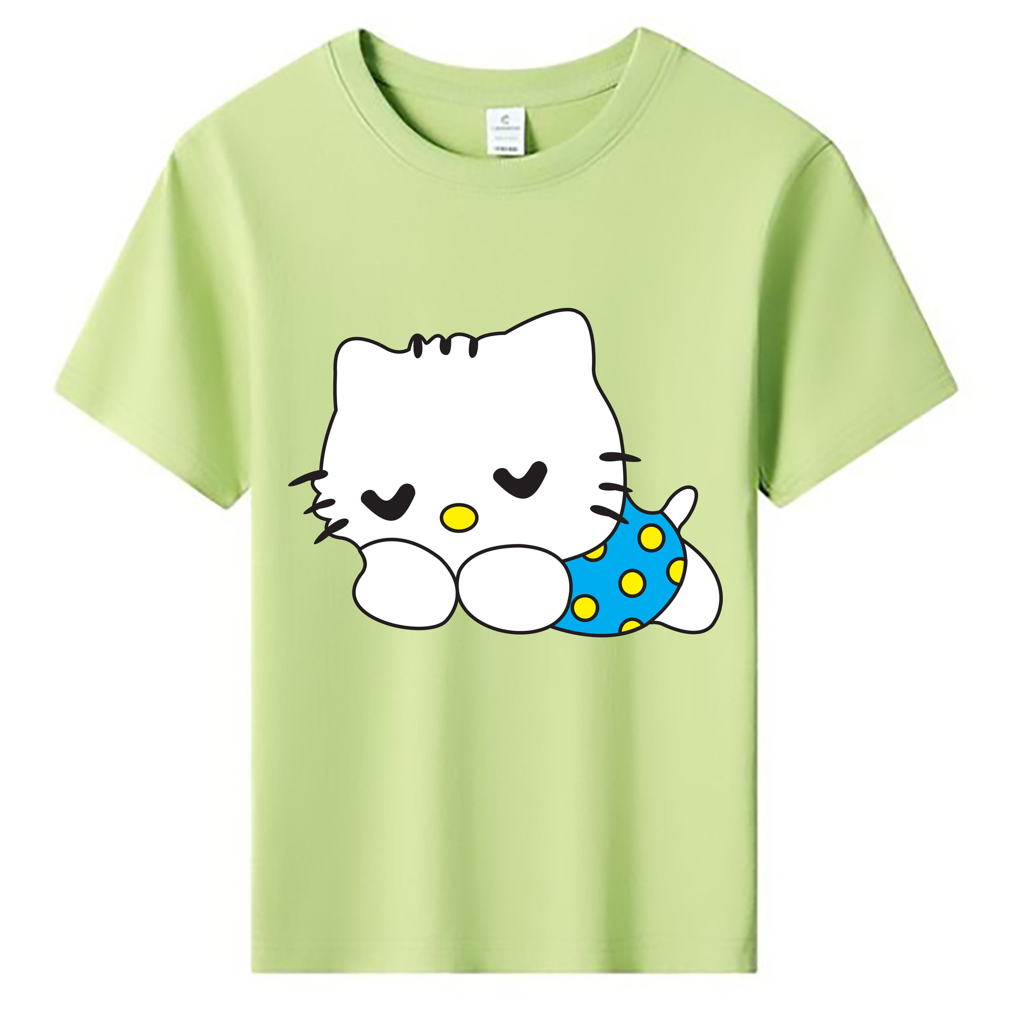 （画像用） Hello Kitty ハローキティ 綿100％キッズTシャツ（フロントプリント）